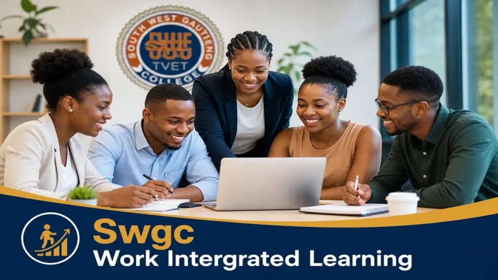 Young professionals collaborating in a modern office during SWGC Wil for N6 graduates