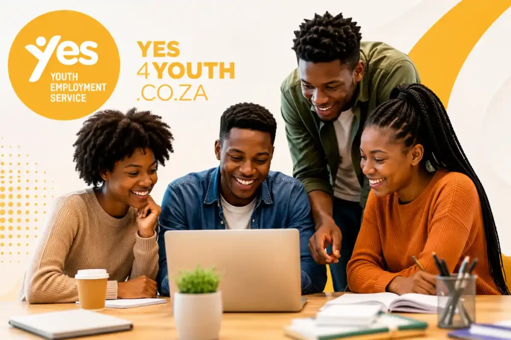 Yes4Youth Programmes South Africa young professionals gaining workplace skills and career training in a modern collaborative learning environment
